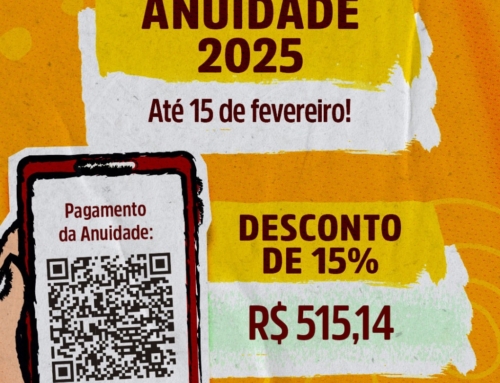 Anuidade 2025 com desconto até 15/2!